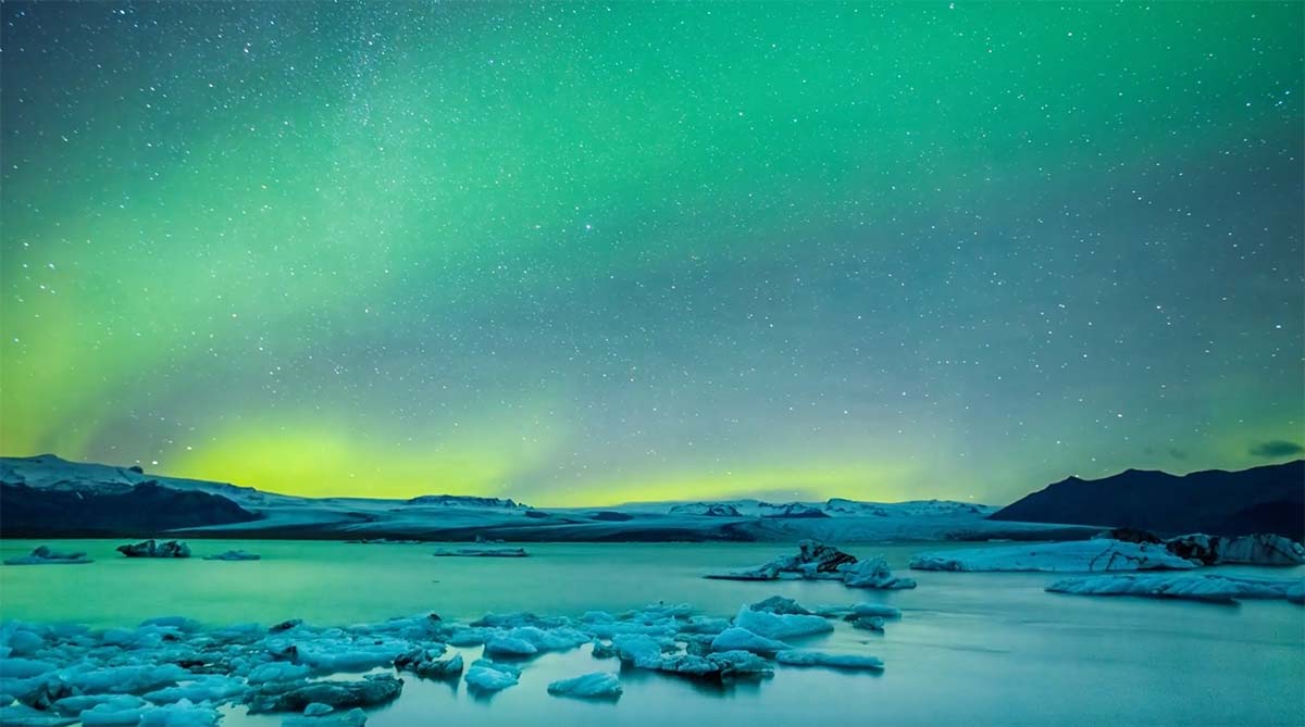 Northern Lights in Winter